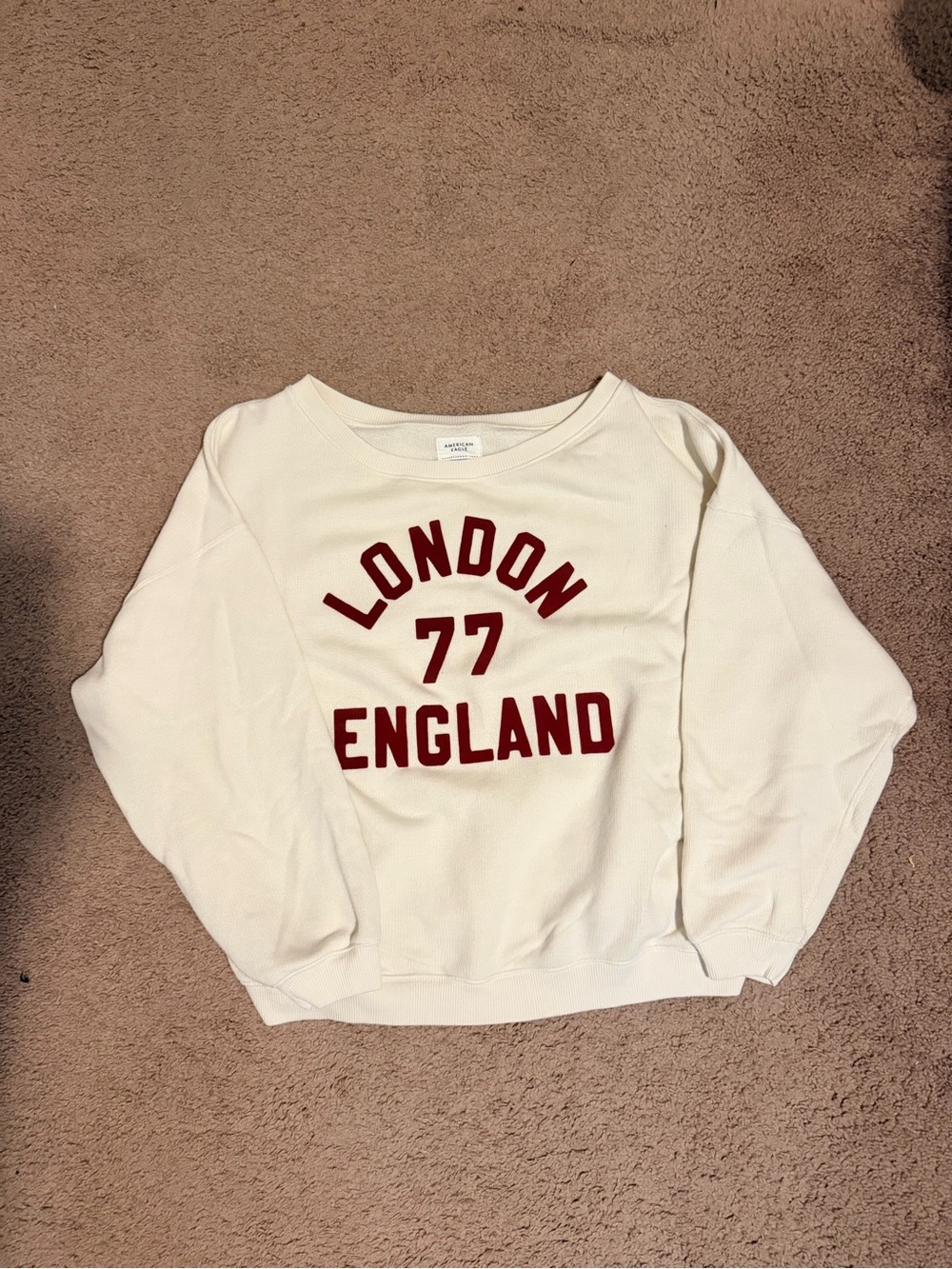 American Eagle Off the Shoulder Graphic Sweatshirt